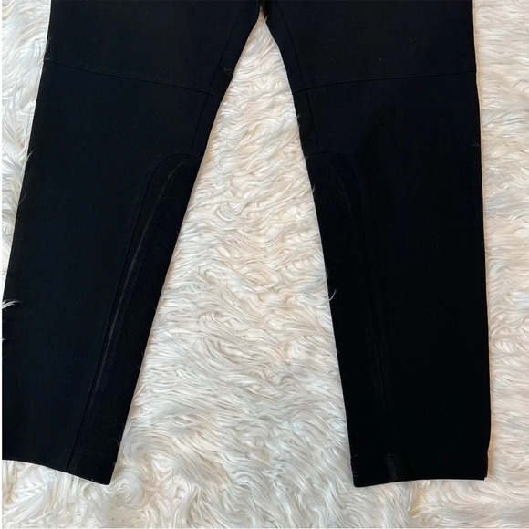 NWOT Tibi Anson Stretch Rib Insert Loden Riding Pant Trousers Black Equestrian - Picture 3 of 12